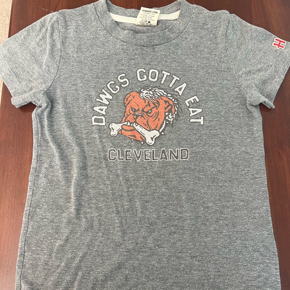 Homage Youth Size 6 NFL Cleveland Browns Tshirt